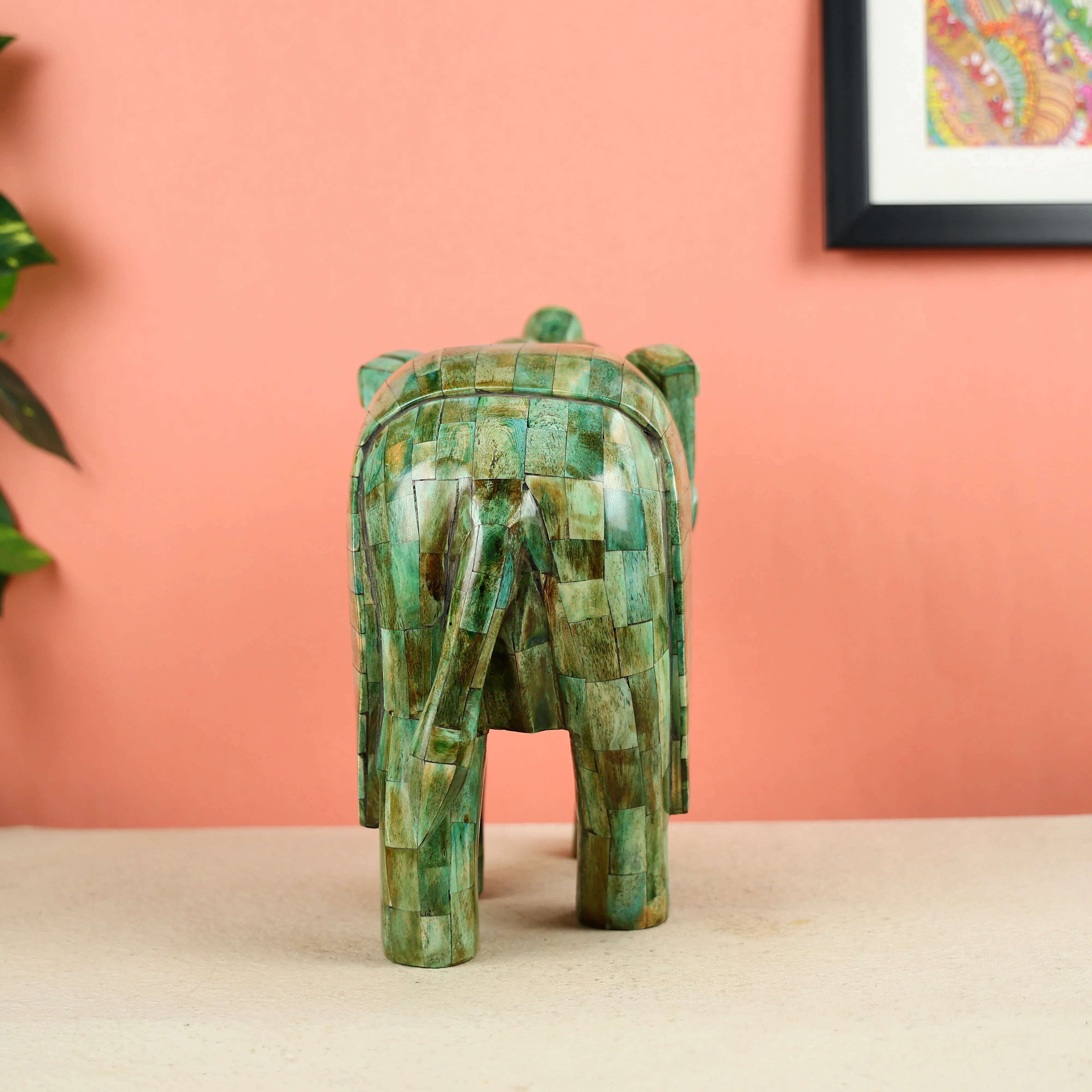 Antique Elephant Artifact Made Of Camel Bone - Image 3
