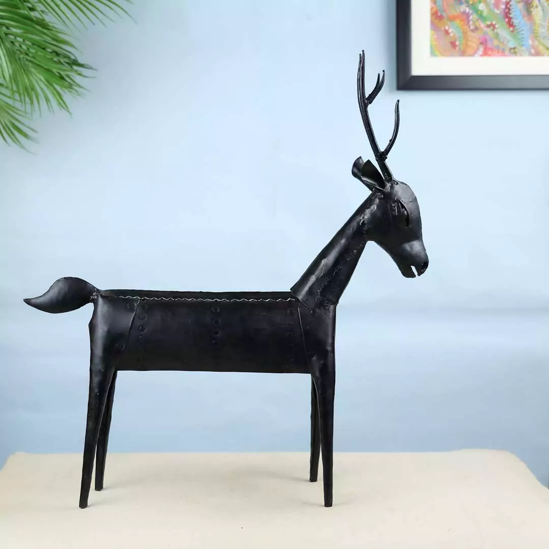 Bastar Art Tribal Deer Table Decor - Image 3