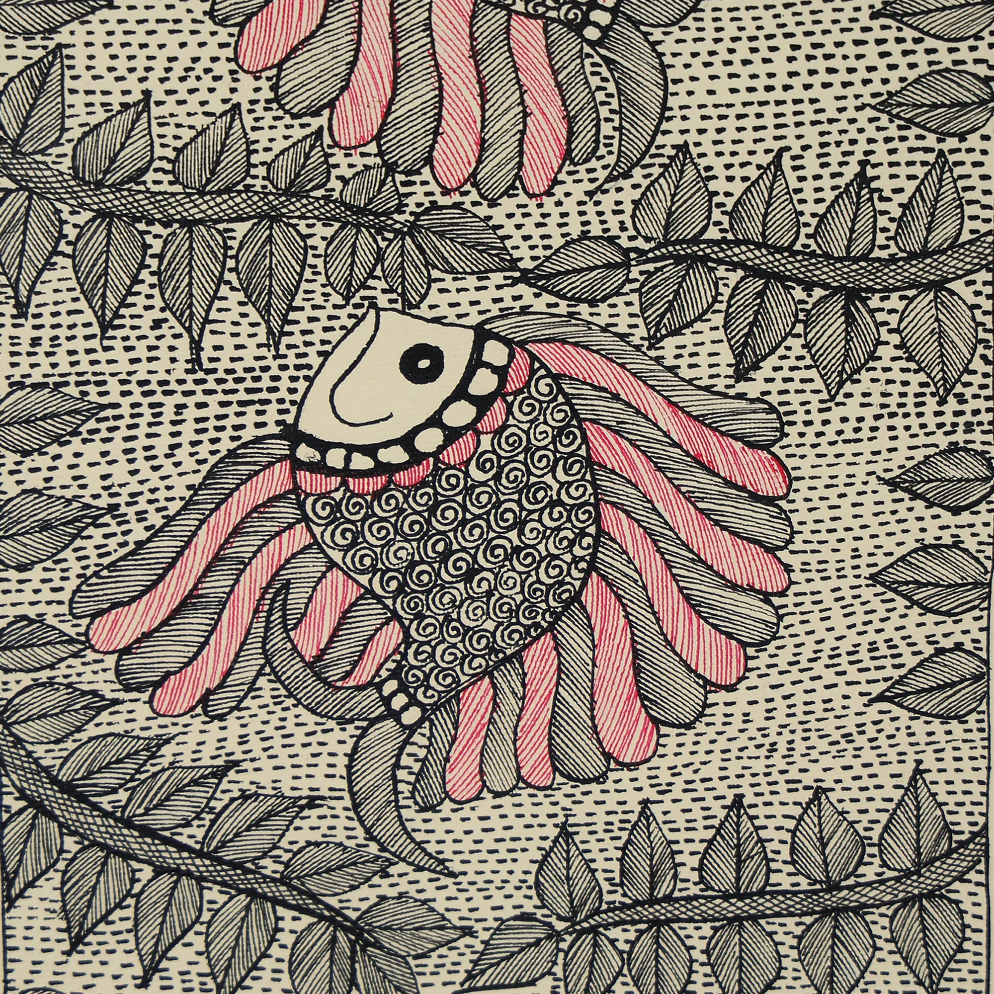 Beautiful Fish Hand-Painted Wall Art With Intricate Design - Image 3