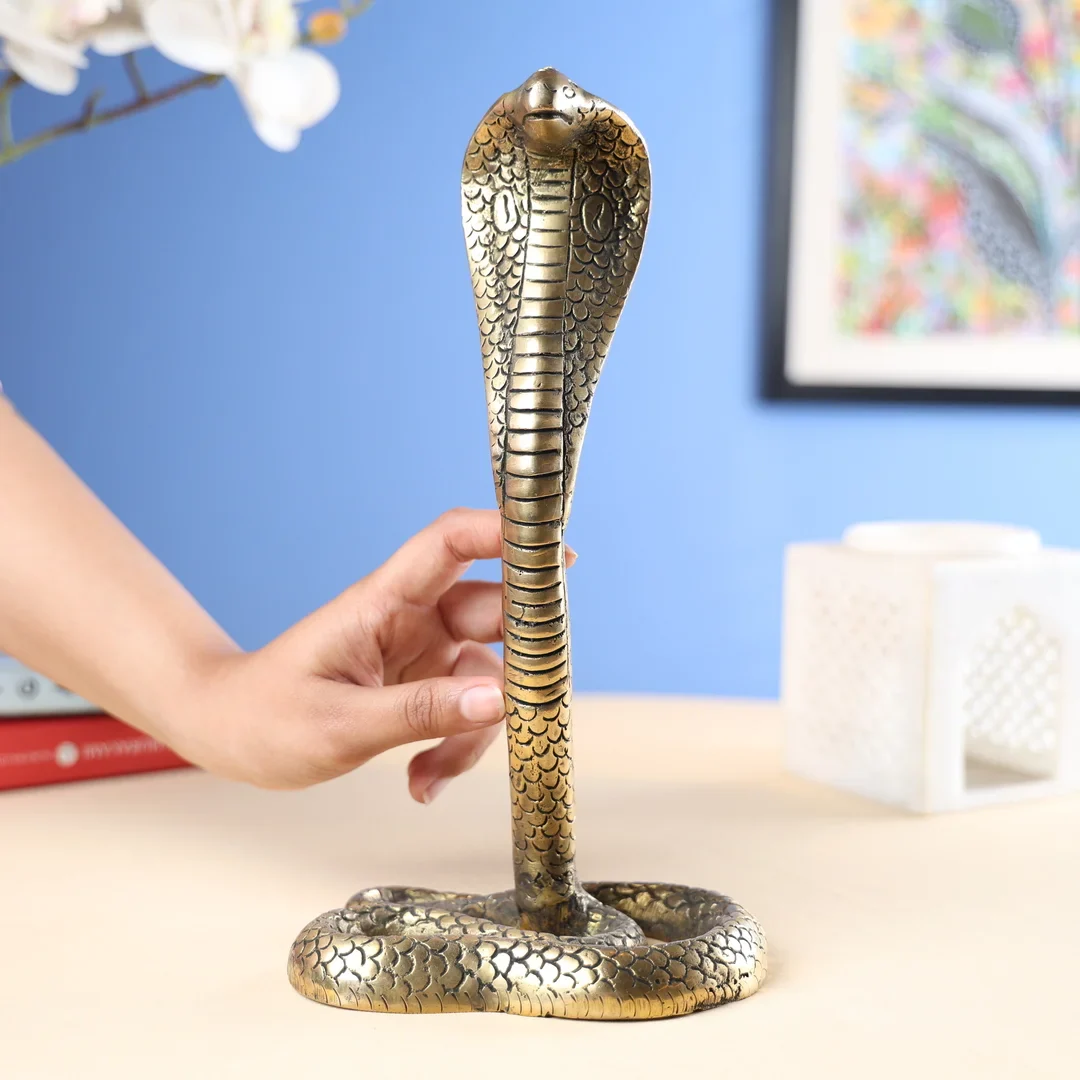 Brass Antique Snake - Image 3