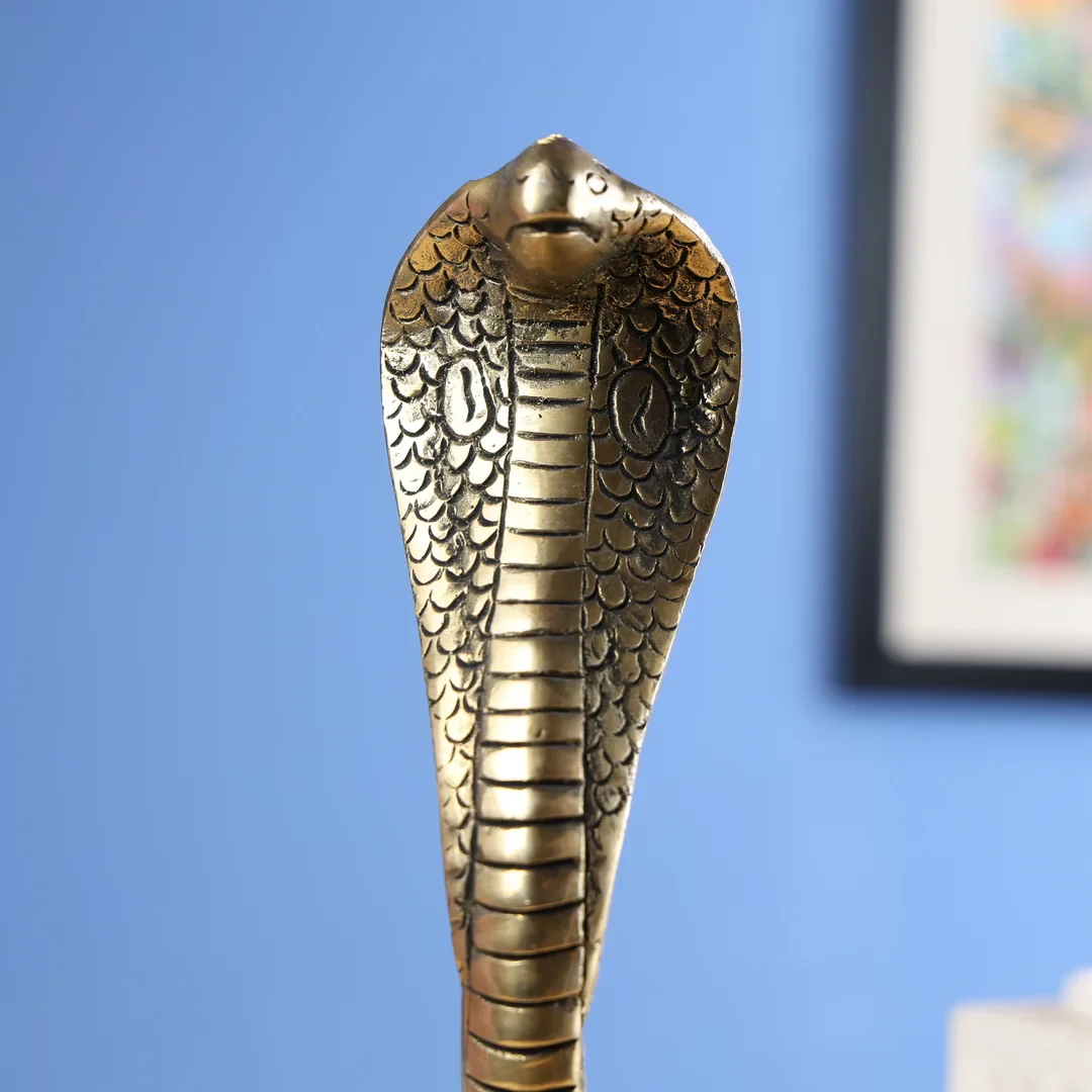 Brass Antique Snake - Image 4