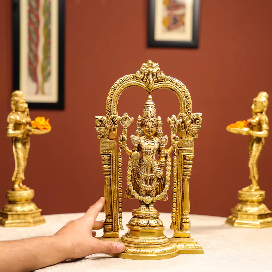 Brass Balaji Idol - Image 3
