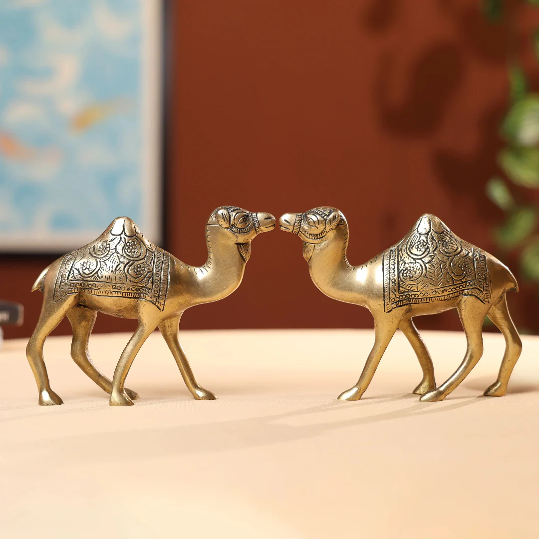 Brass Camel Family