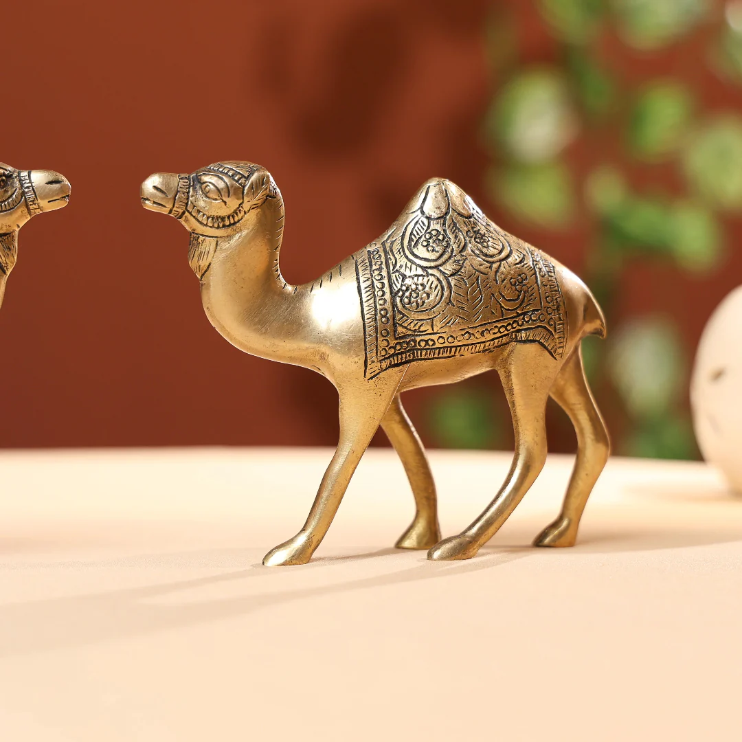 Brass Camel Family - Image 3