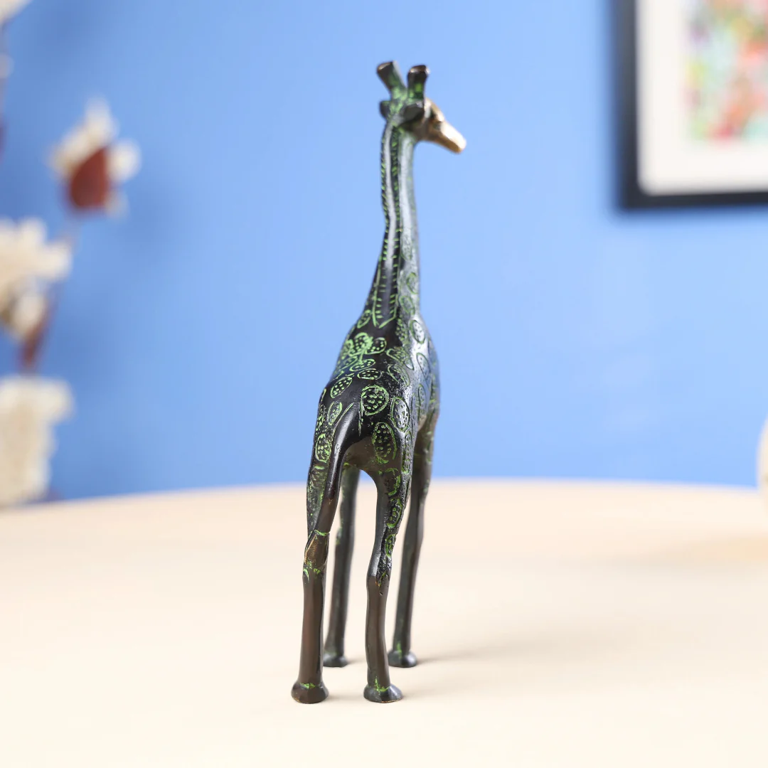 Brass Coloured Giraffe - Large - Image 2
