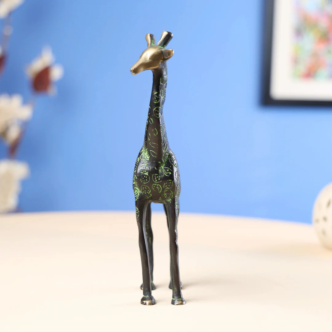 Brass Coloured Giraffe - Large - Image 3