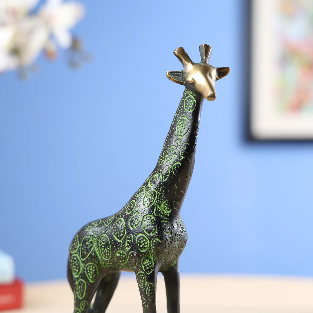 Brass Coloured Giraffe - Large - Image 4
