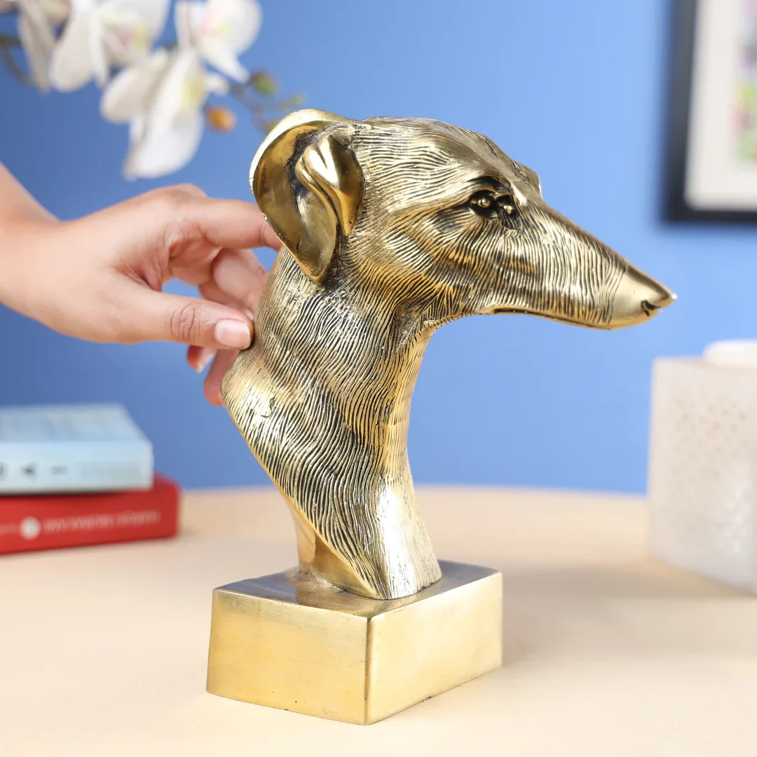 Brass Dog Head - Image 2
