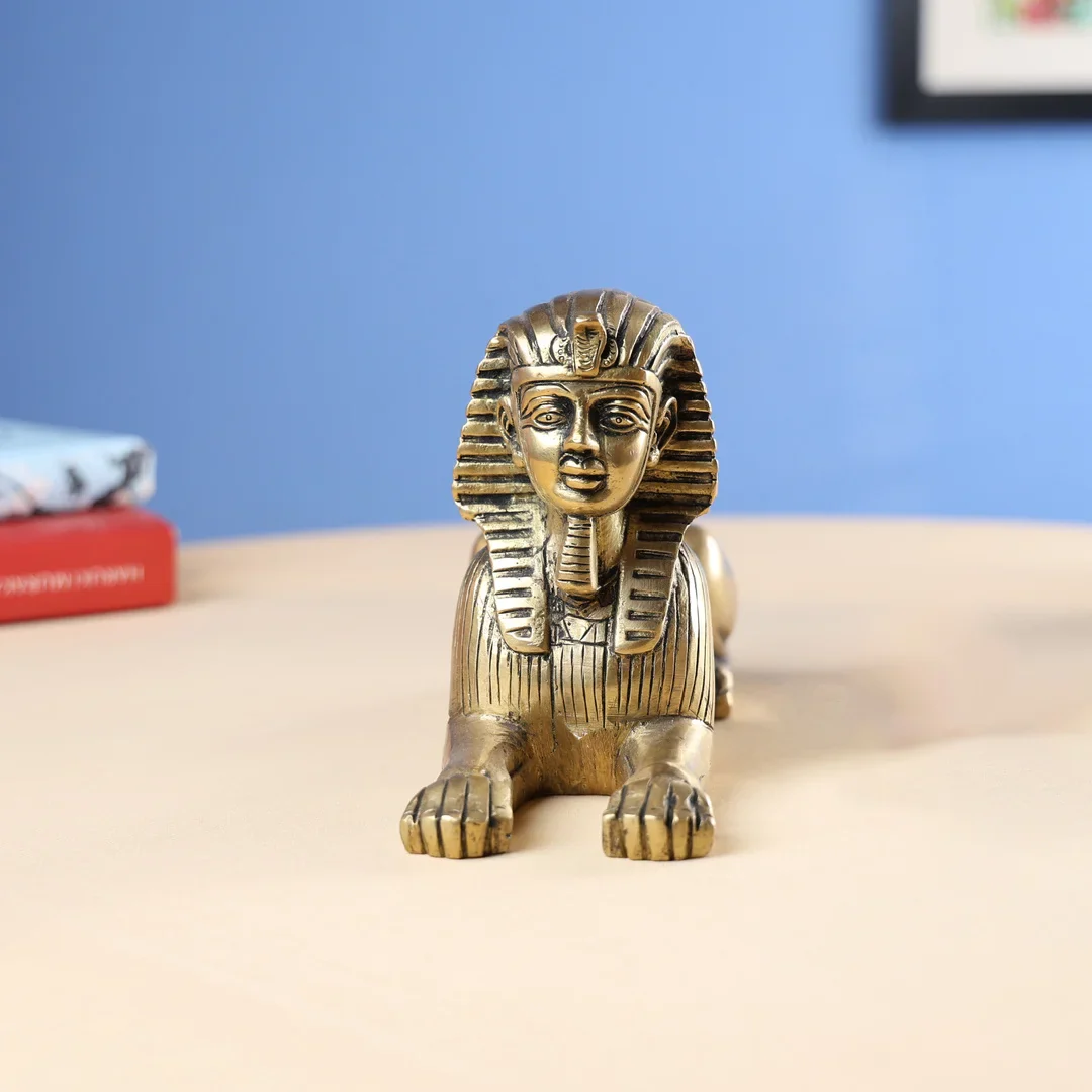 Brass Egyptian Lion
