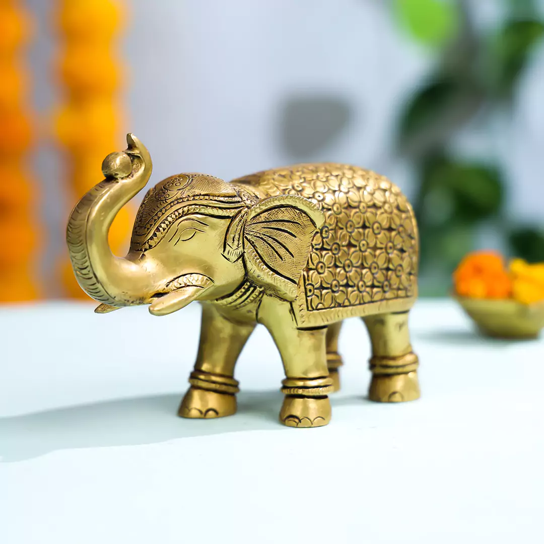 Brass Elephant Idol - Image 3