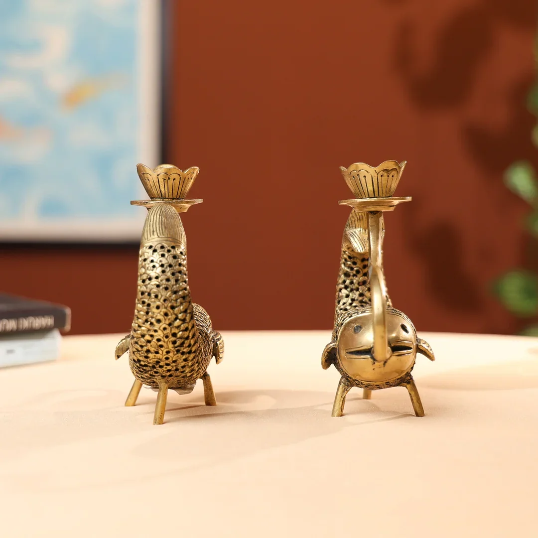Brass Fish Candle Holder - Image 4