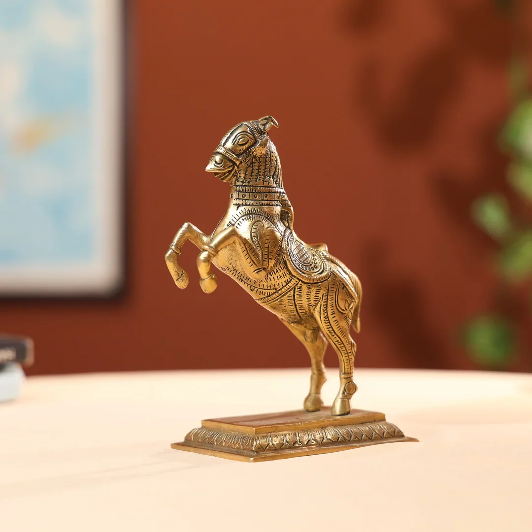 Brass Galloping Horse Set of Two - Image 4