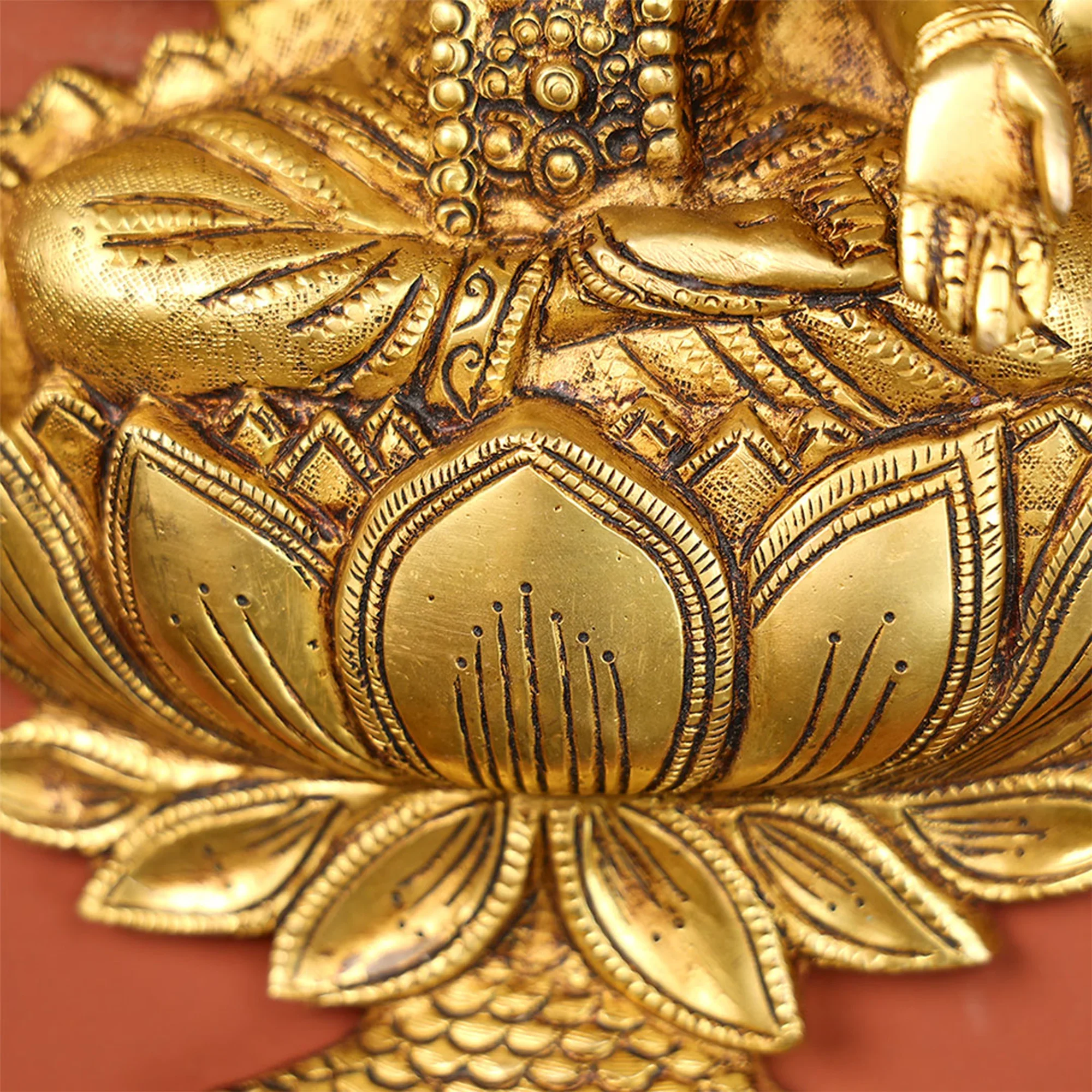 Brass Ganesha Lakshmi Wall Hanging Set - Image 3