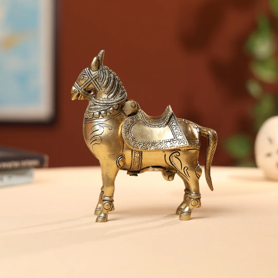 Brass Horse Money Bank
