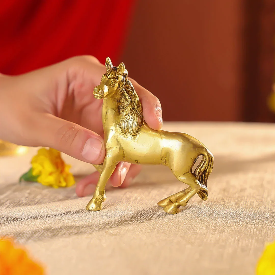 Brass Horse Table Decor - Image 2