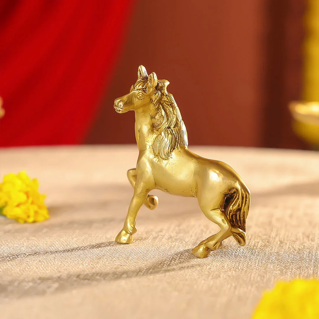 Brass Horse Table Decor - Image 4