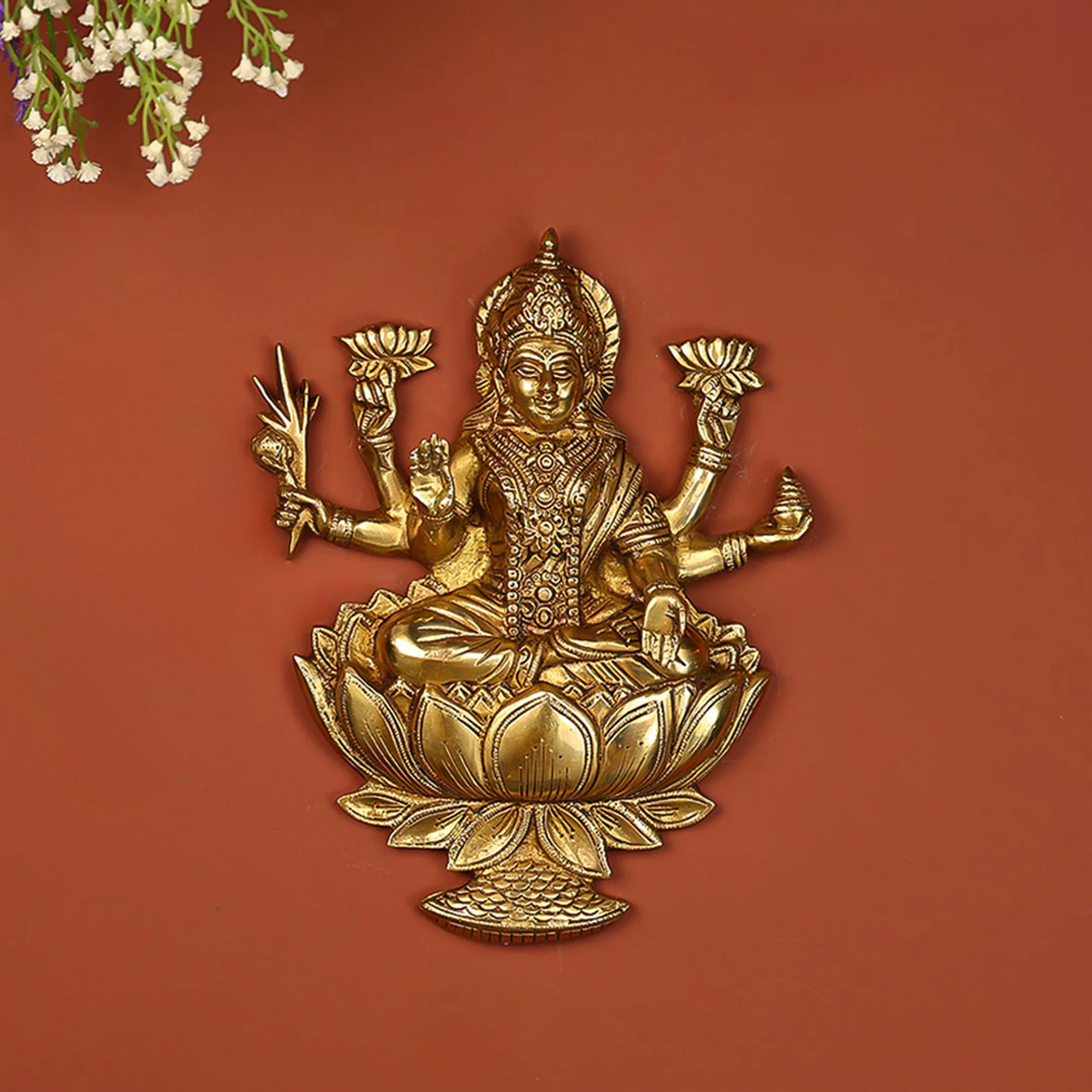 Brass Lakshmi Wall Hanging