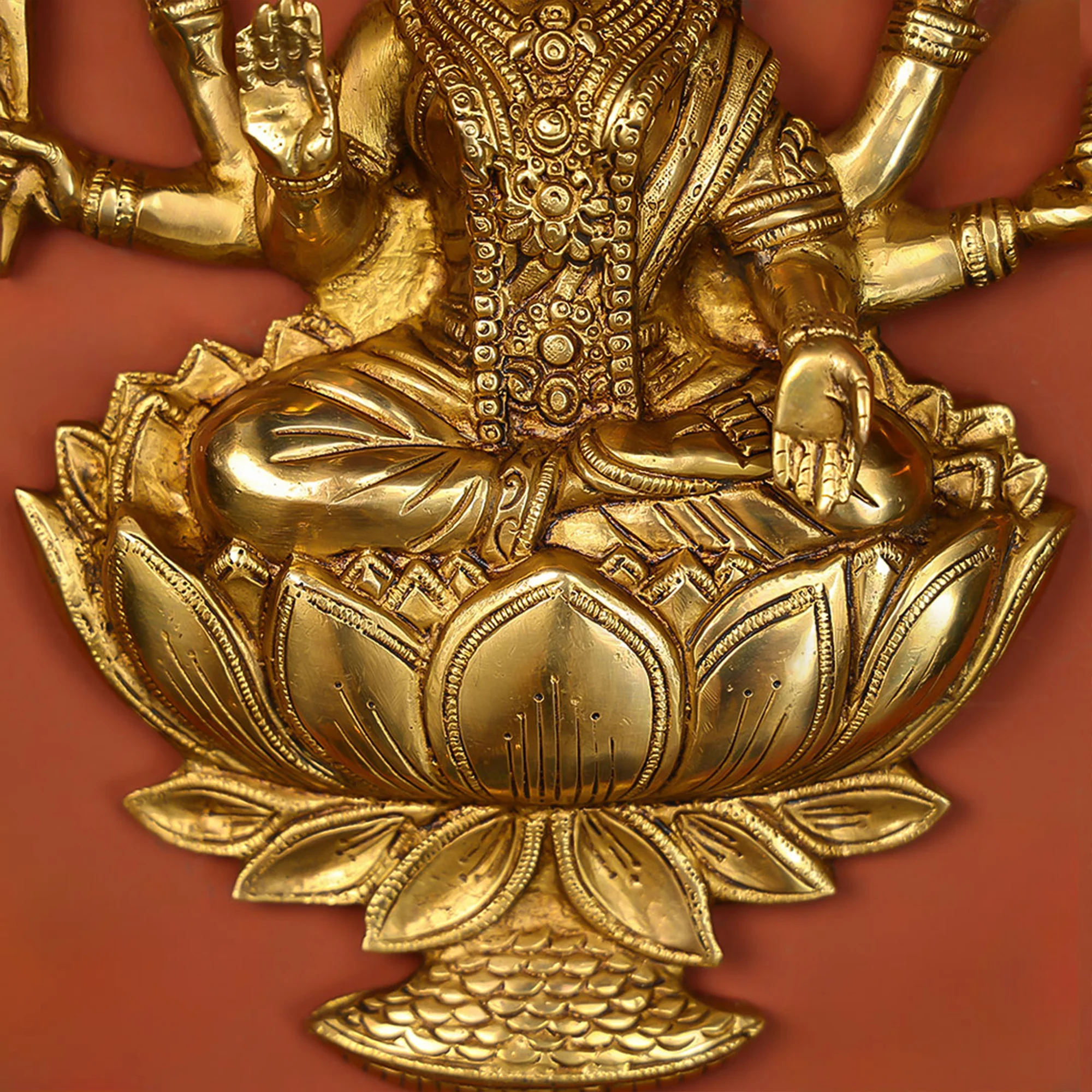 Brass Lakshmi Wall Hanging - Image 2