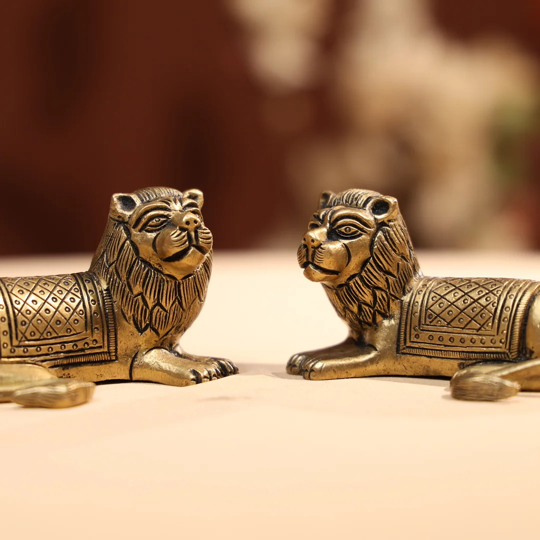 Brass Lion Family of Two