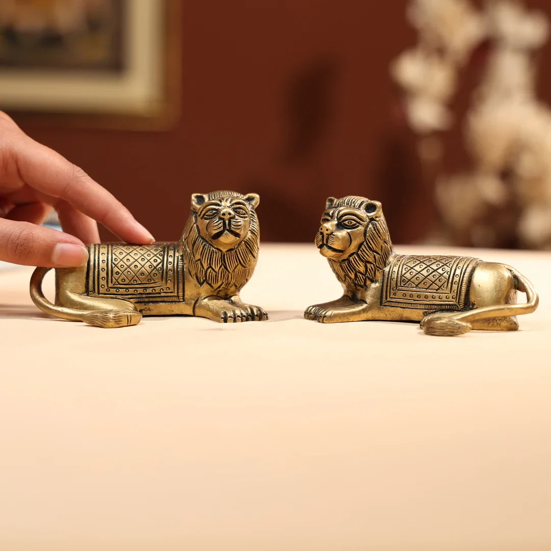 Brass Lion Family of Two - Image 2