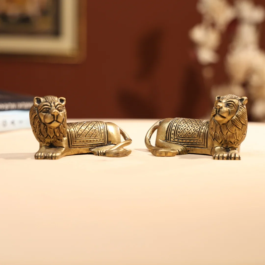 Brass Lion Family of Two - Image 5