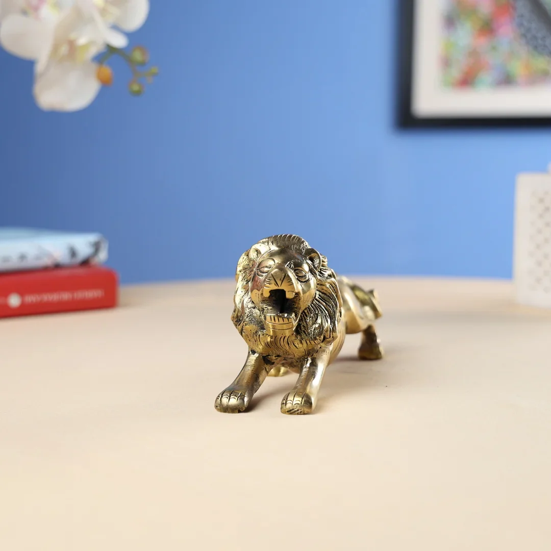 Brass Lion Running - Image 5