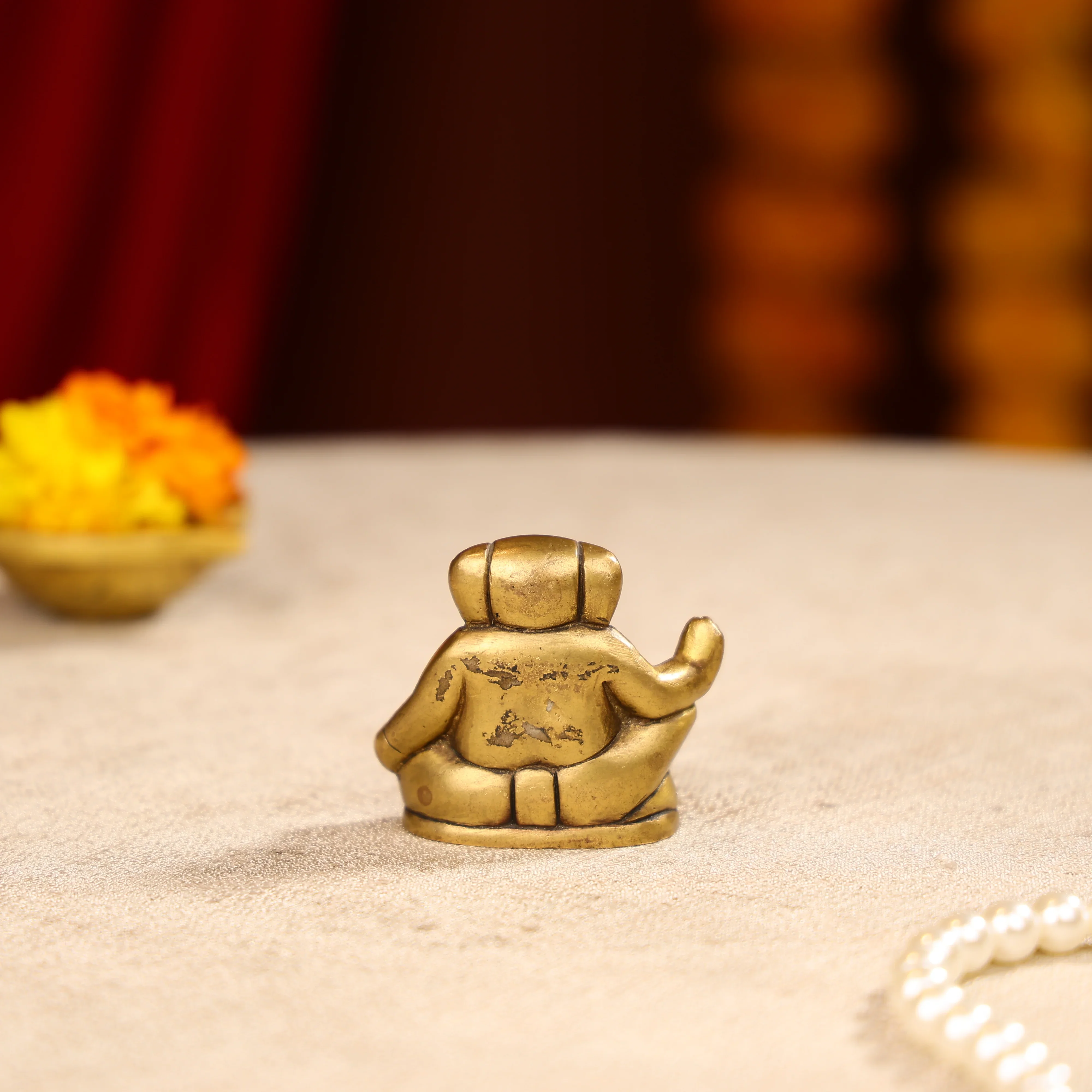 2" Brass Modern Lord Ganesha Idol - Image 4