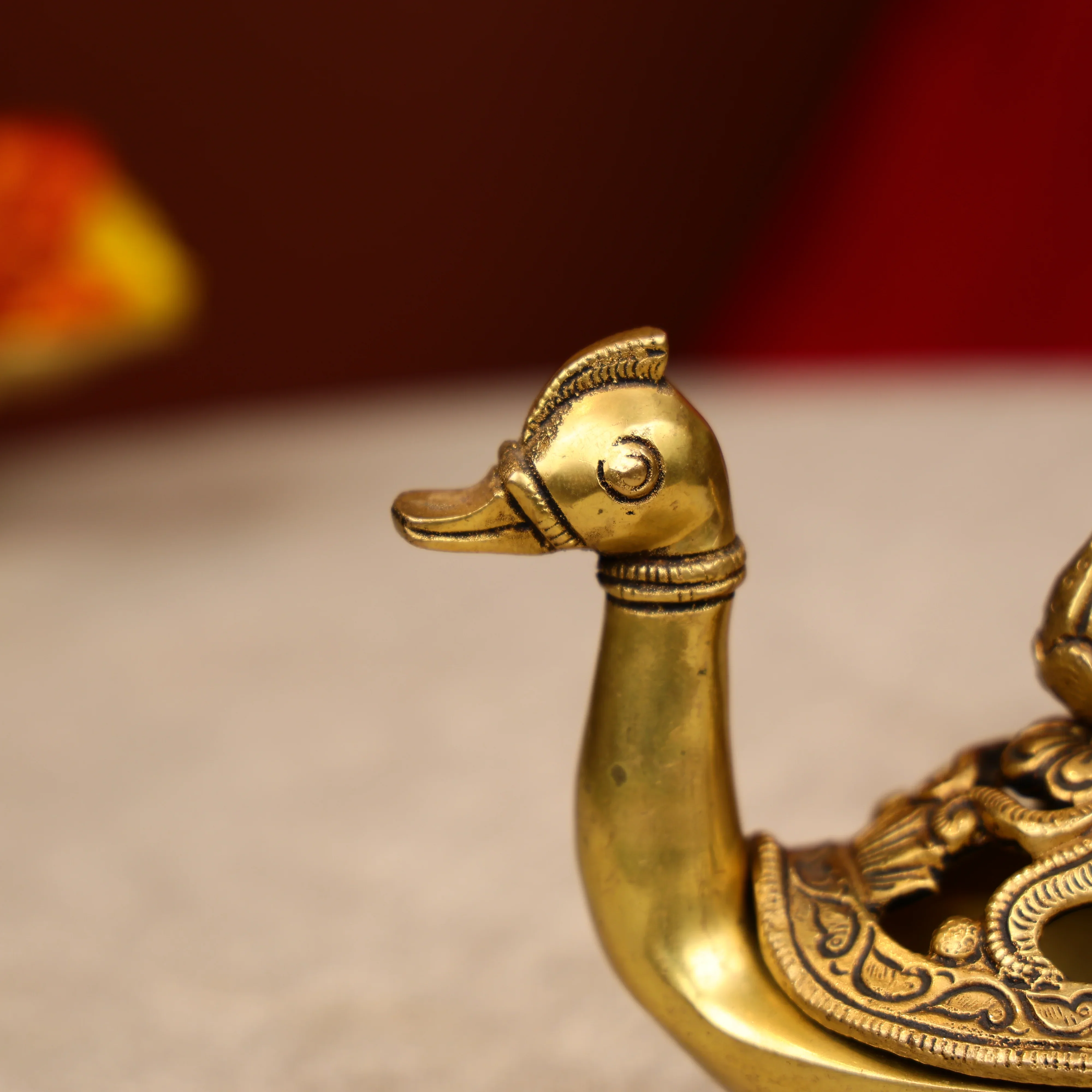 Brass Duck-Shaped Dhoop Dani | Loban Lamp - Image 5