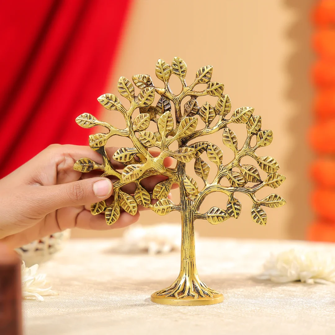 Brass Tree Of Life Table Decor - Image 2