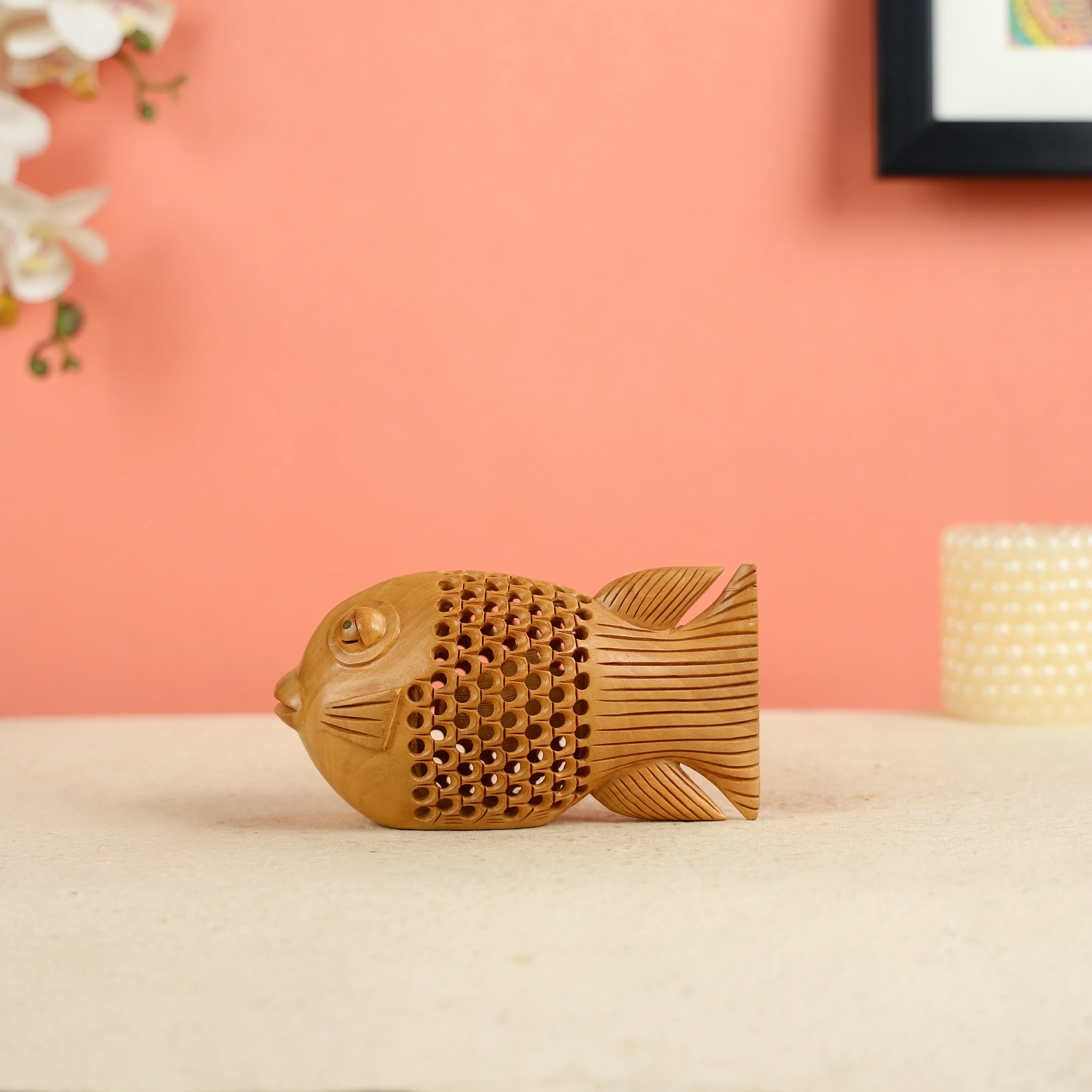 Hand Carved Wooden Fish