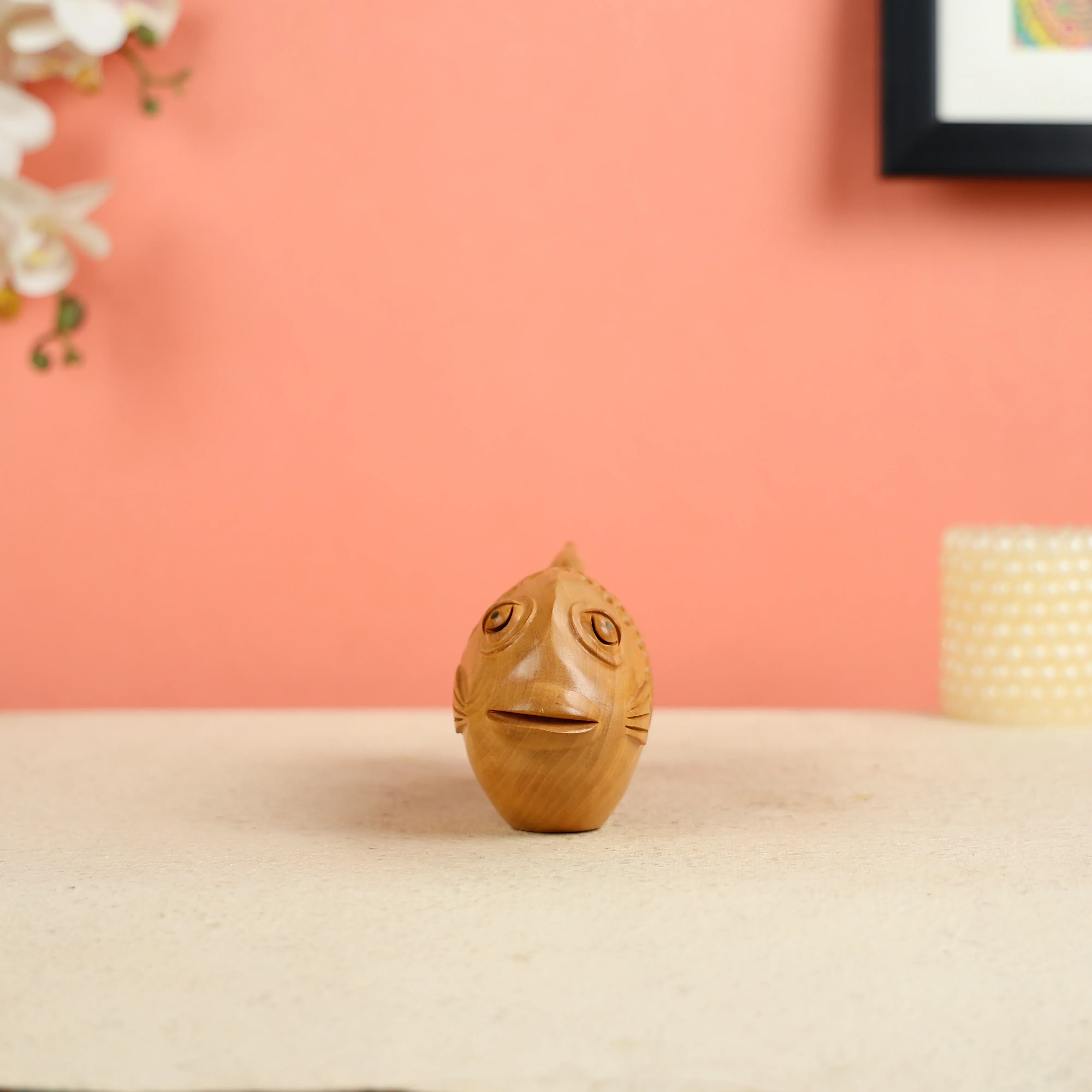 Hand Carved Wooden Fish - Image 3