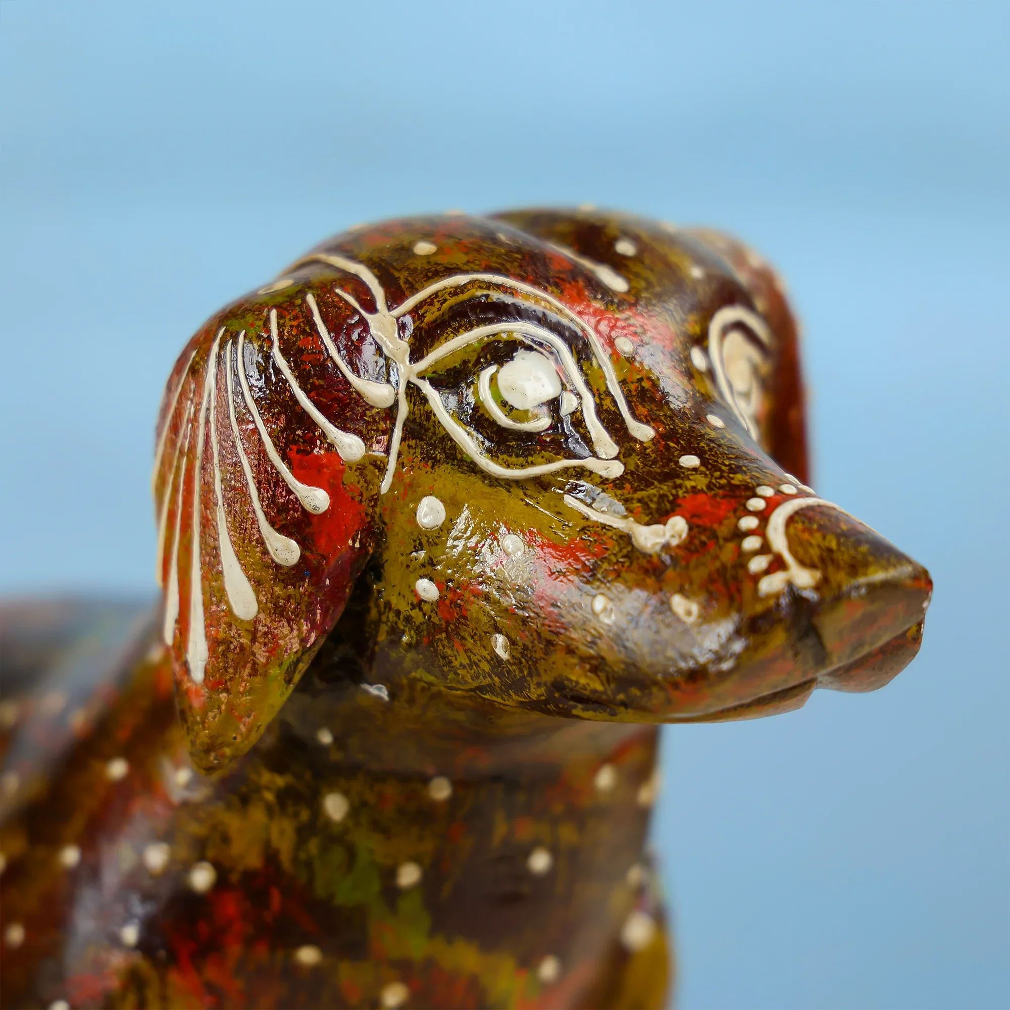 Handcrafted Colourful Dachshund Dog Figurine for Home Decor - Image 2