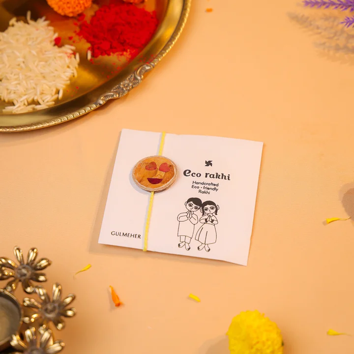 Joyful Heart Eyes Handcrafted Rakhi - Image 5