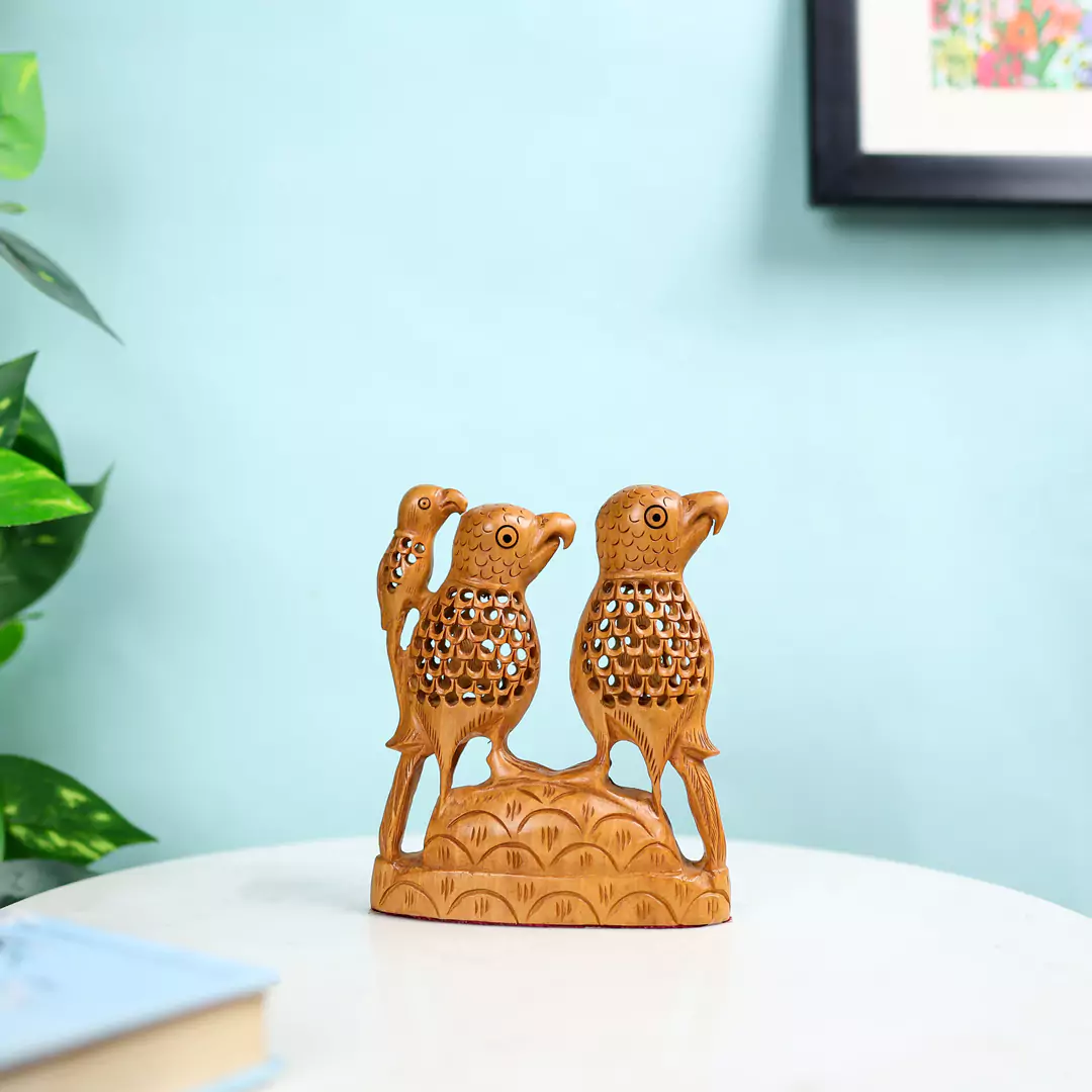 Kadam Wood Parrot Family - Image 3