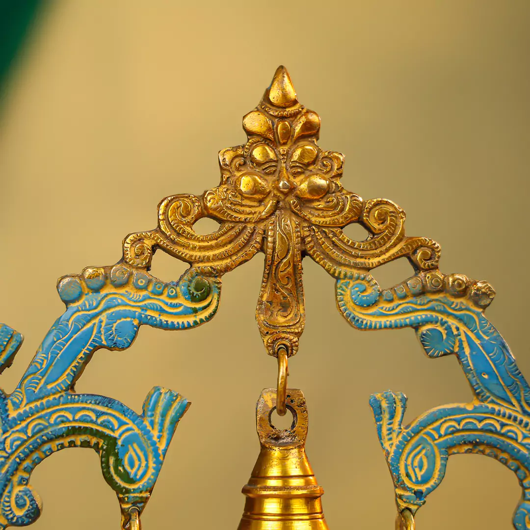 Lord Ganesh On A Swing Brass Artwork - Image 5