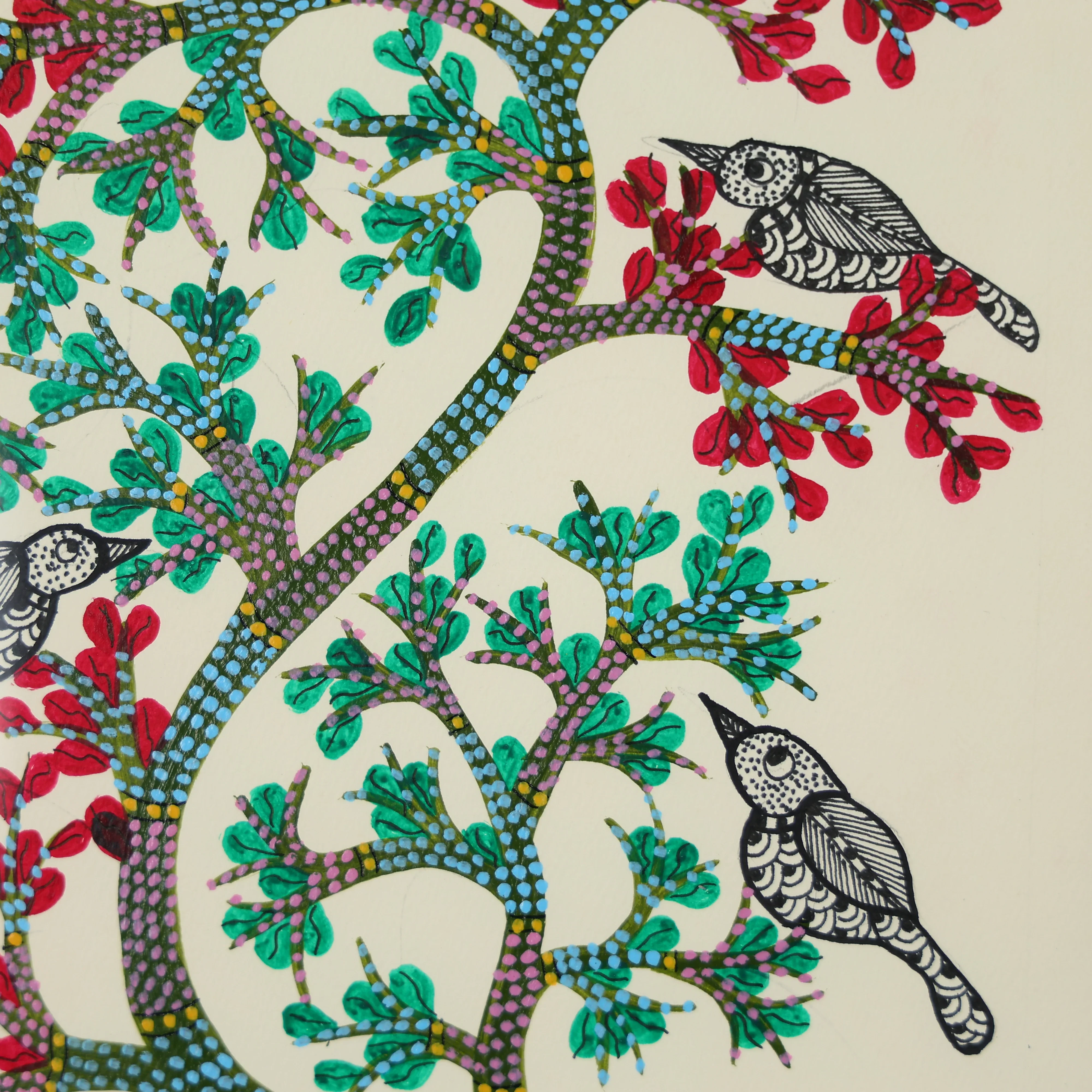 Painting Of Deer Resting Under A Tree - Image 4
