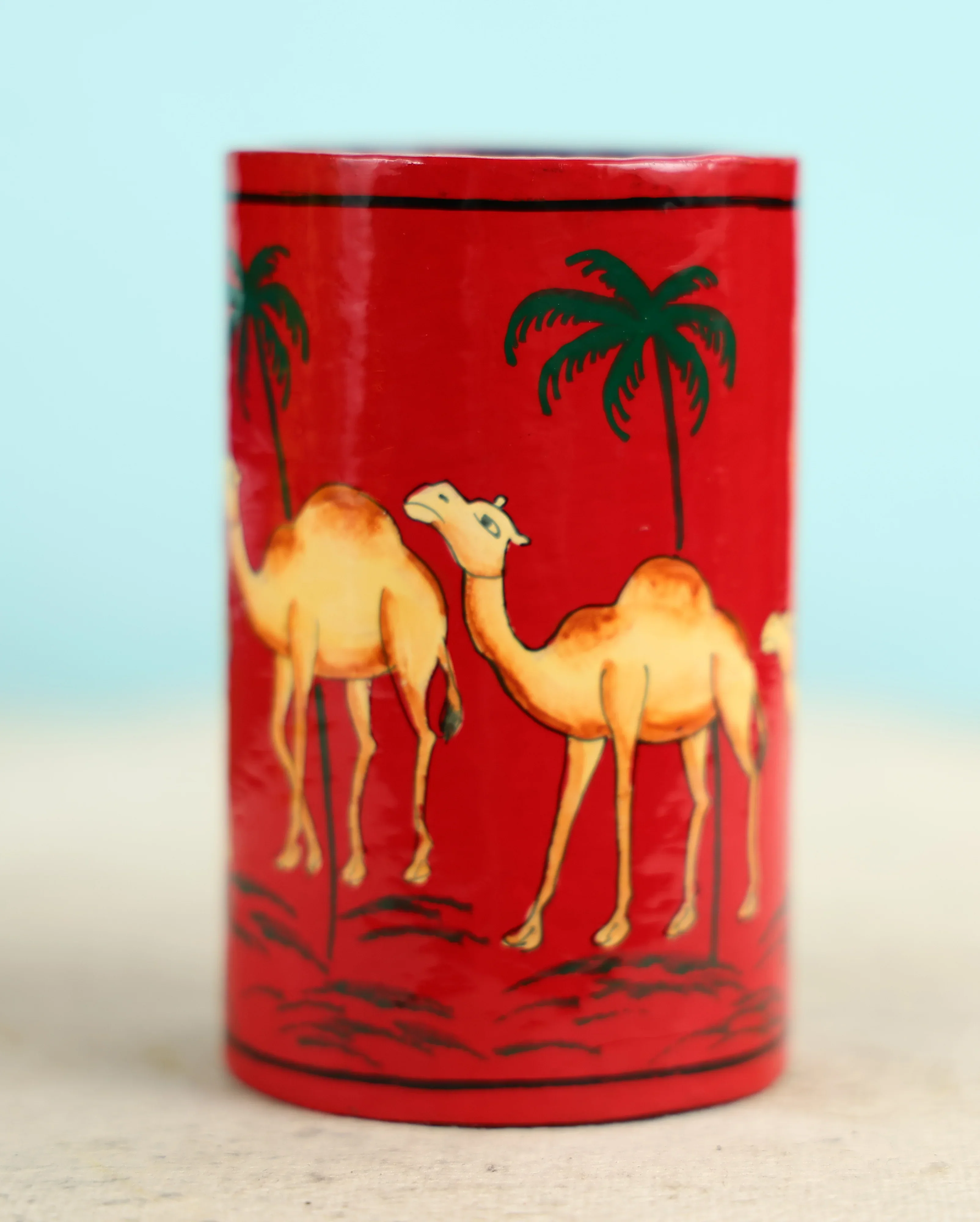 Paper Mache Crafted & Handpainted Caravan Pen Holder - Image 5