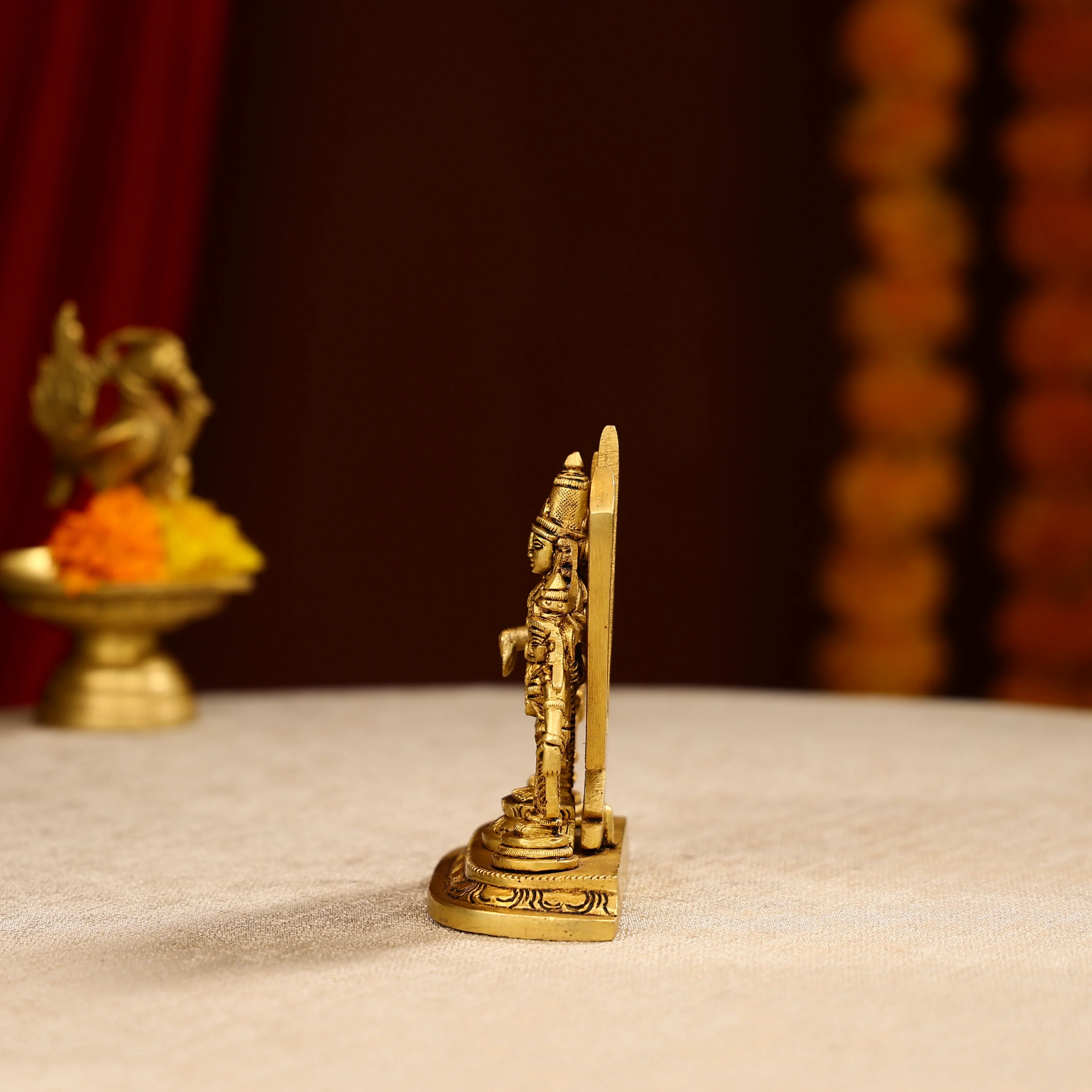 5" Super Fine Brass Naman Balaji With Ali Bali Idol on Single Panel - Image 3