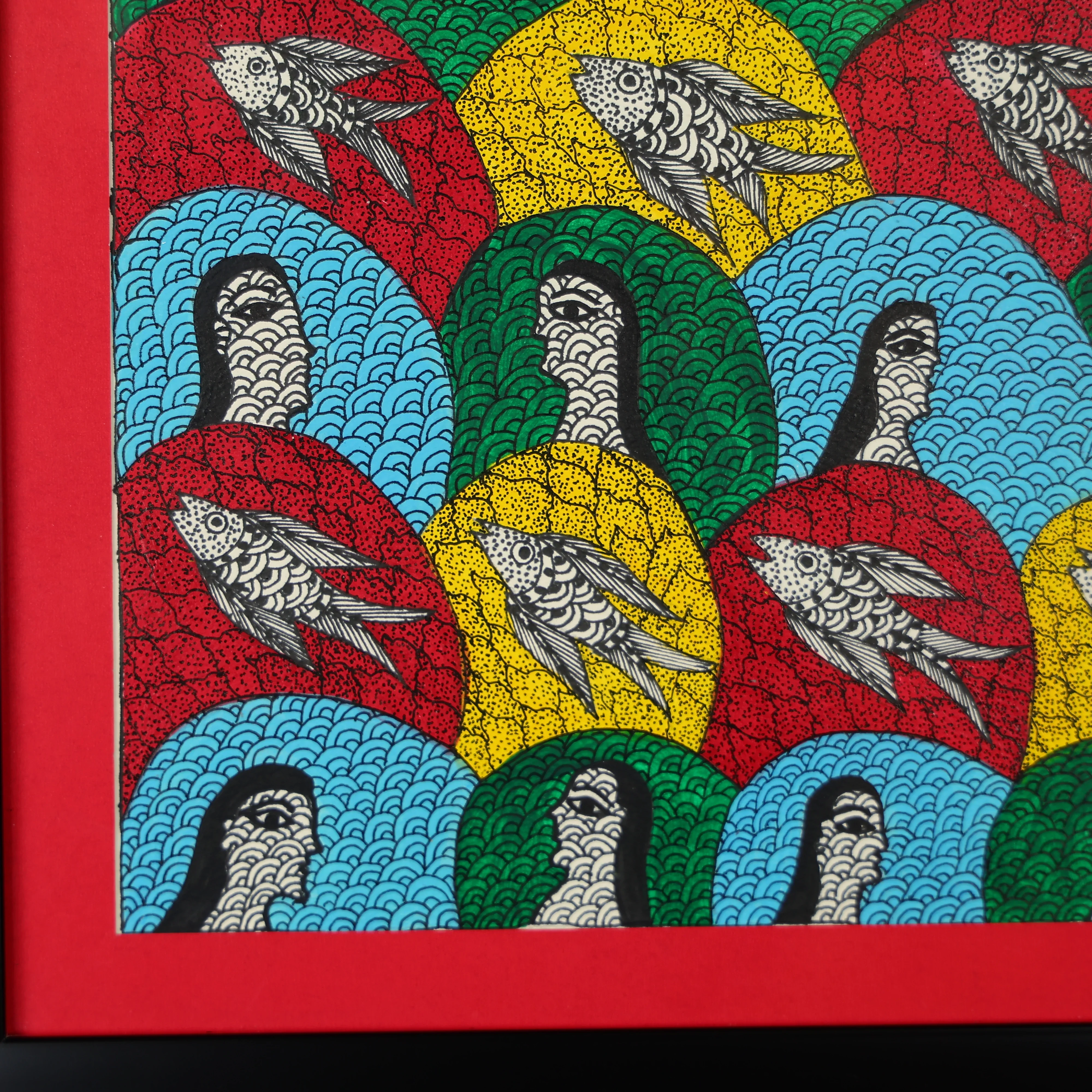 Tribal Art Handmade Wall Painting - Image 3