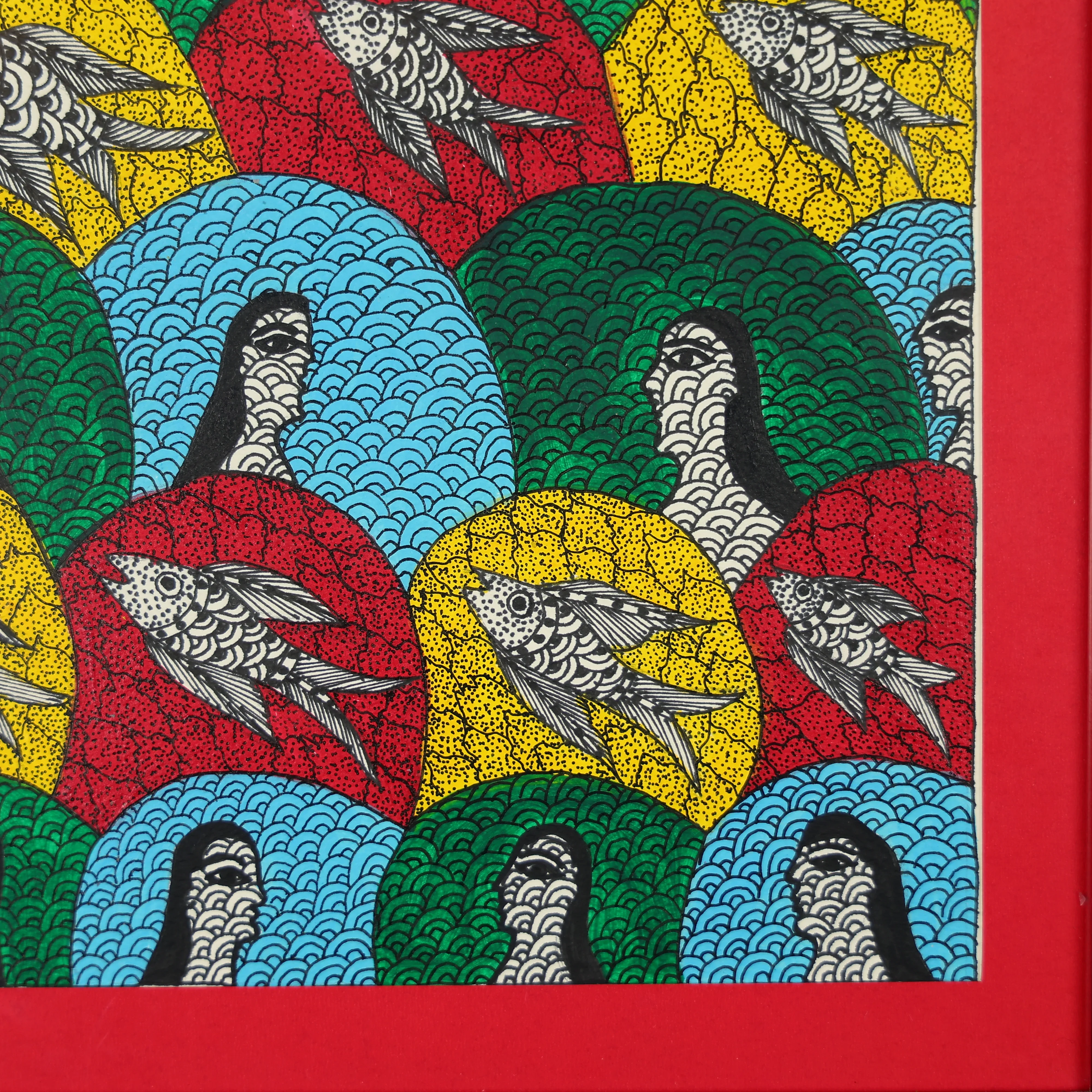 Tribal Art Handmade Wall Painting - Image 4