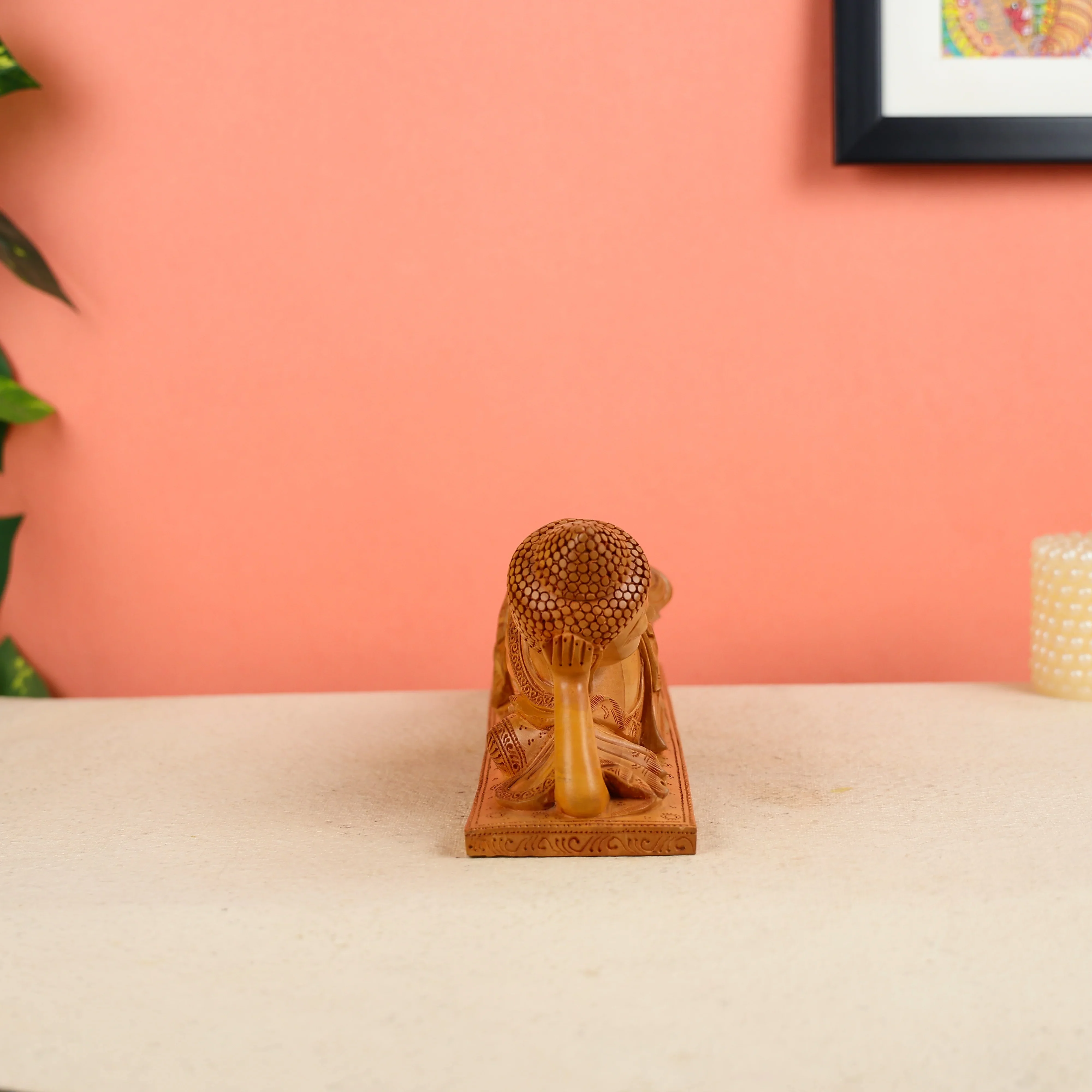 Wooden Resting Buddha Statue - Image 5